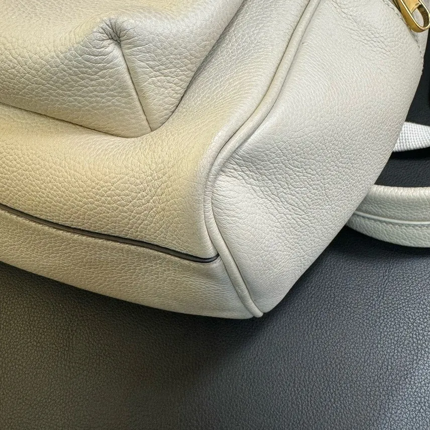 Gucci Off-White Canvas Backpack Medium