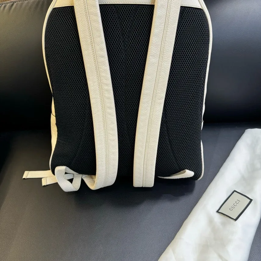 Gucci Off-White Canvas Backpack Medium