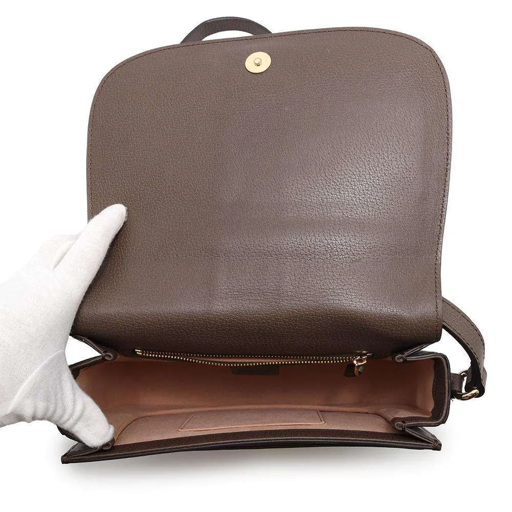 GUCCI Ophidia GG Supreme Shoulder Bag Beige/Brown601044 PVC Leather Size Small