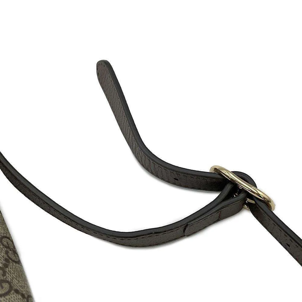 GUCCI Ophidia GG Supreme Shoulder Bag Beige/Brown601044 PVC Leather Size Small