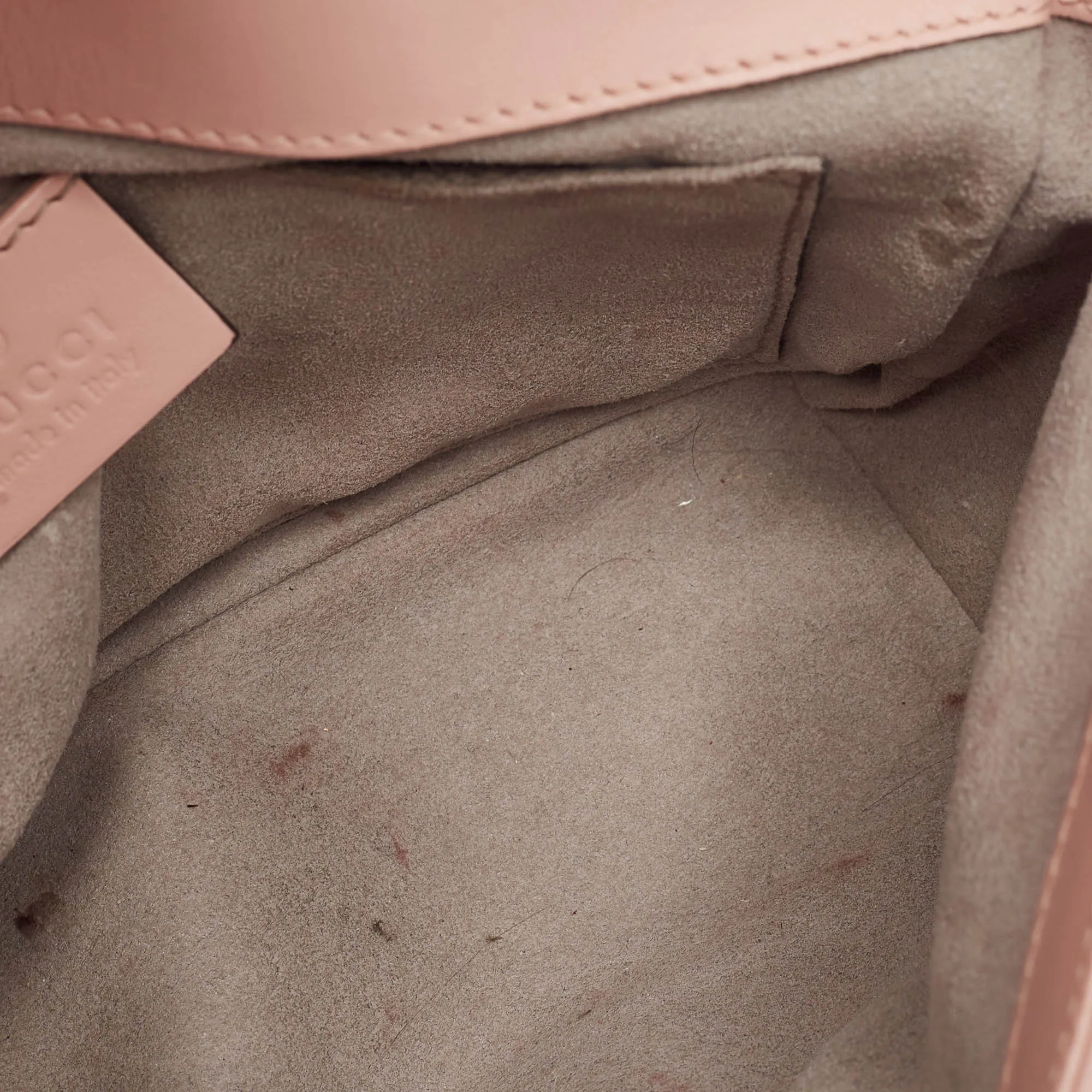 Gucci Pink Matelasse Leather Mini Gg Marmont Shoulder Bag