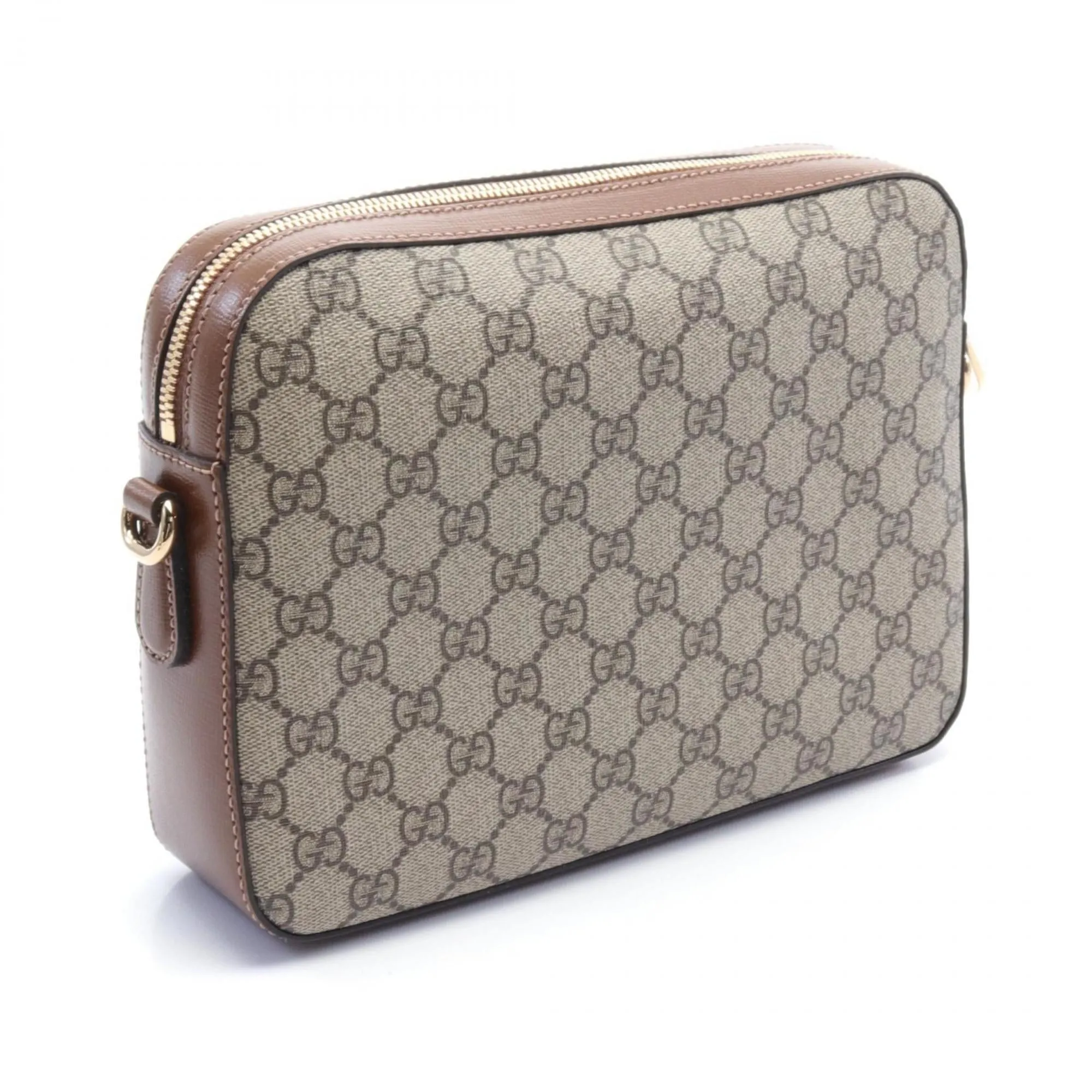 Gucci   Pvc Coated Canvas Leather Shoulder Bag (Pre-Owned)