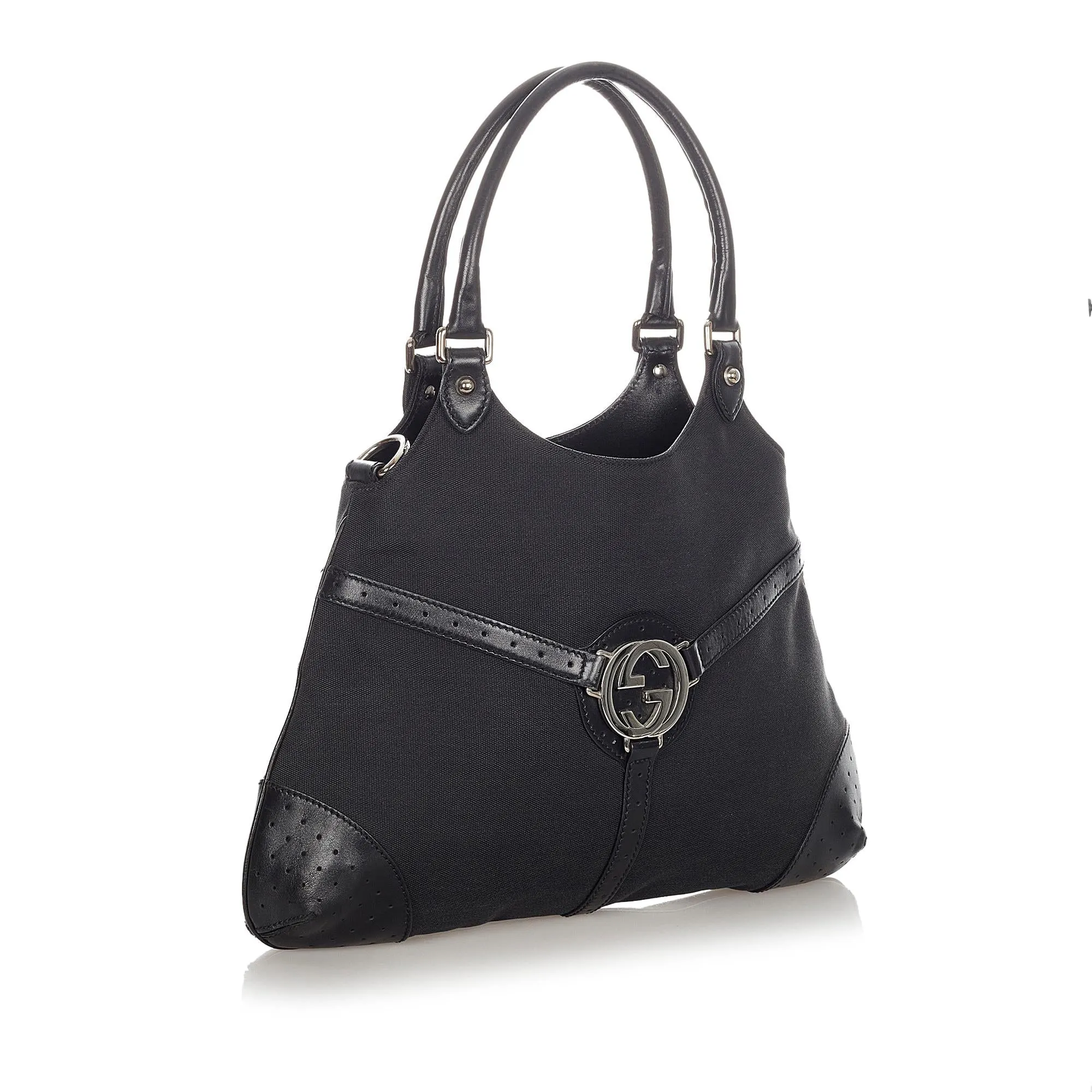 Gucci Reins Canvas Shoulder Bag (SHG-31867)