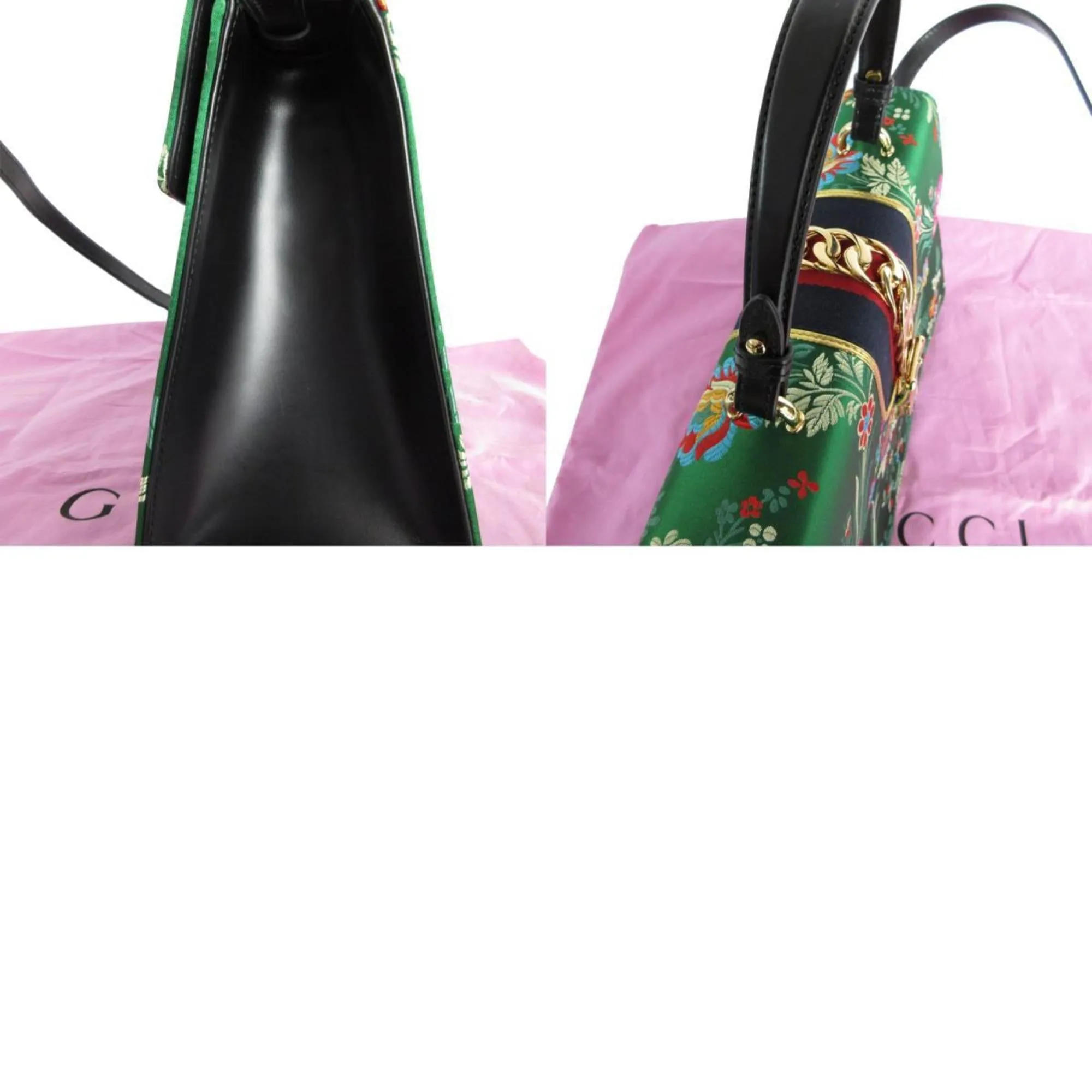 Gucci   Satin Handbag Shoulder Bag (Pre-Owned)