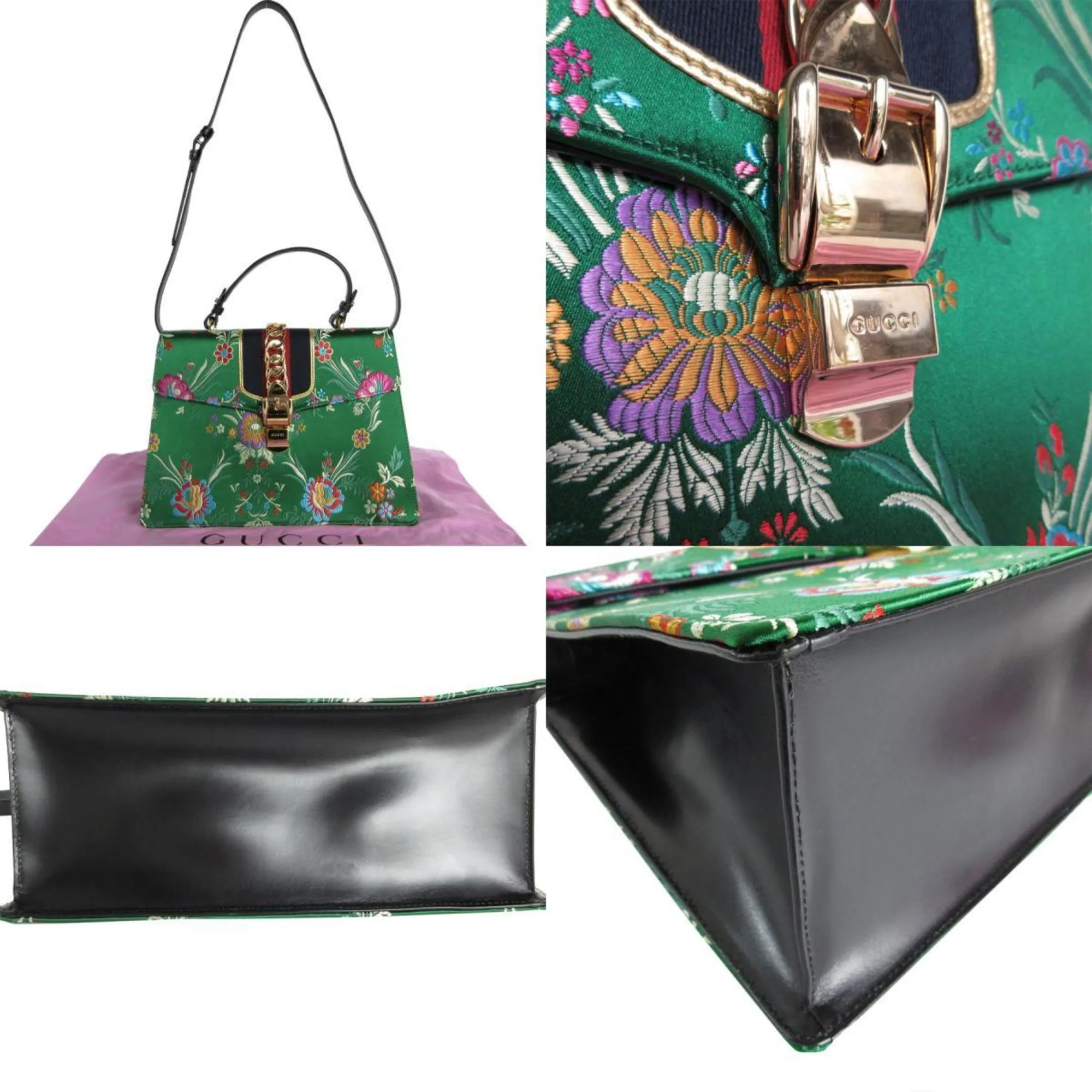 Gucci   Satin Handbag Shoulder Bag (Pre-Owned)
