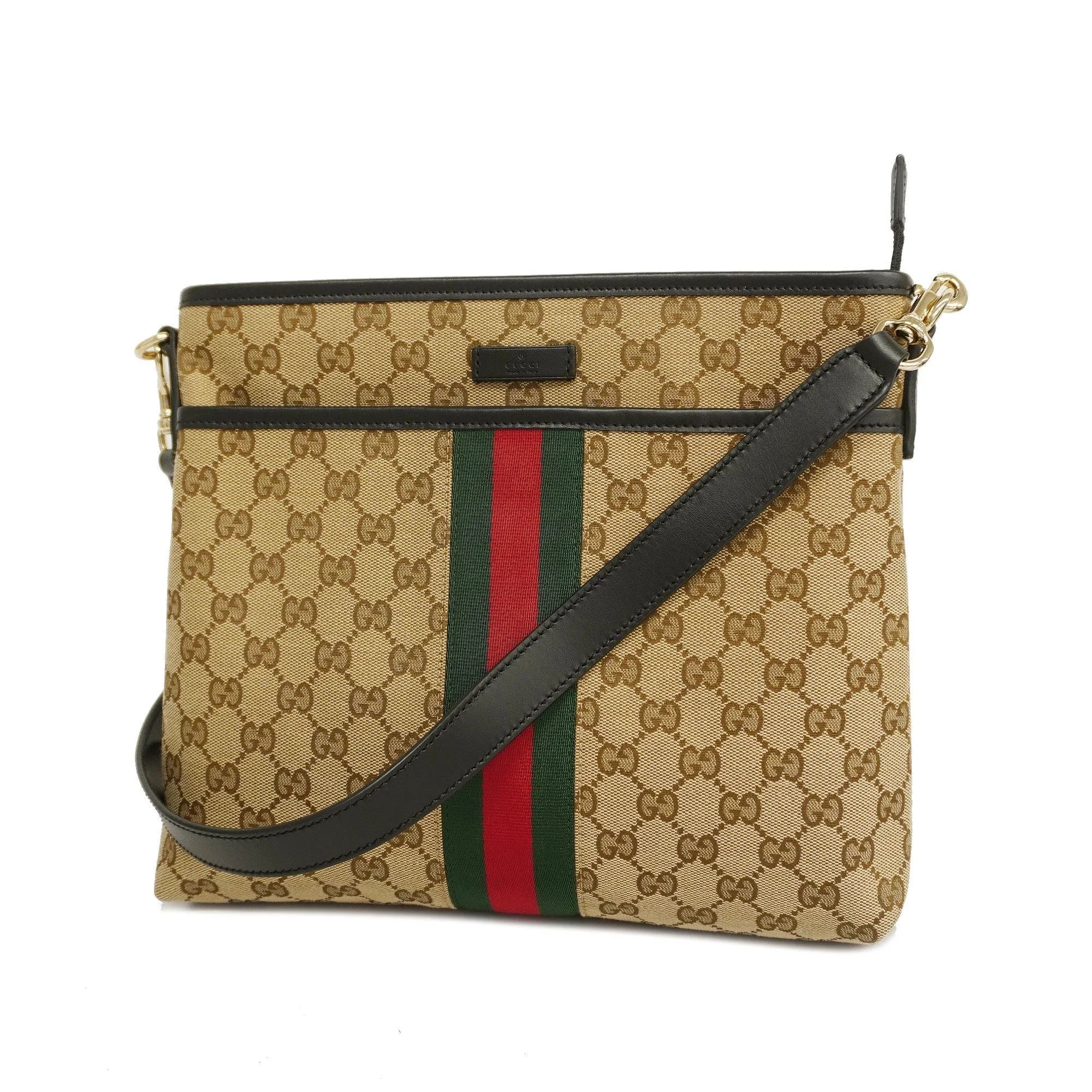 GUCCI  Sherry Line Shoulder Bag 388926 Women's GG Canvas Shoulder Bag Beige