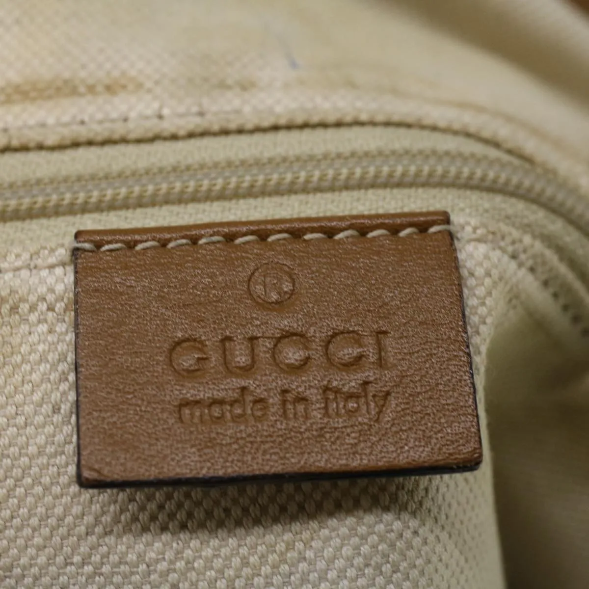 GUCCI Shoulder Bag Canvas 2way Beige Brown 223974  58602