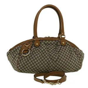 GUCCI Shoulder Bag Canvas 2way Beige Brown 223974  58602