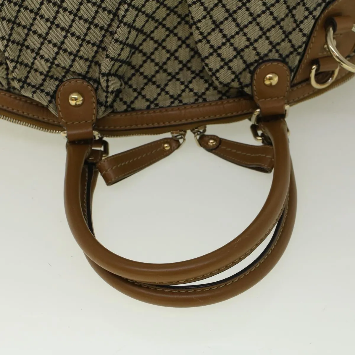 GUCCI Shoulder Bag Canvas 2way Beige Brown 223974  58602
