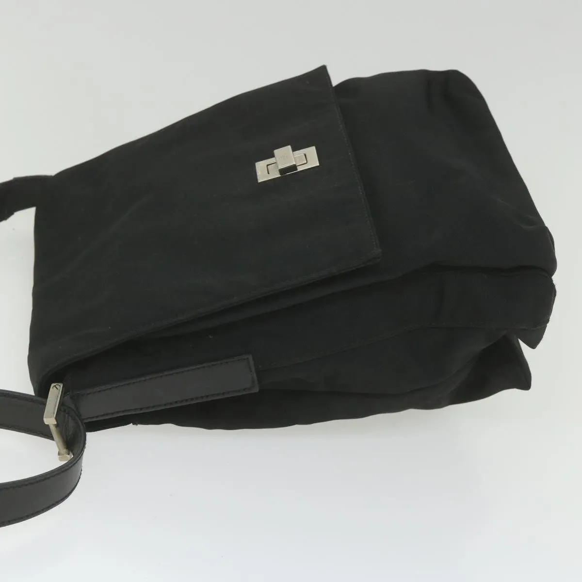 Gucci Shoulder Bag Canvas Black