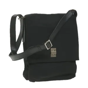 Gucci Shoulder Bag Canvas Black