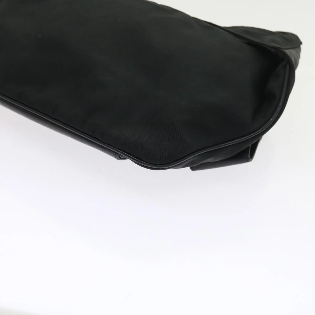 GUCCI Shoulder Bag Canvas Leather Black  55414