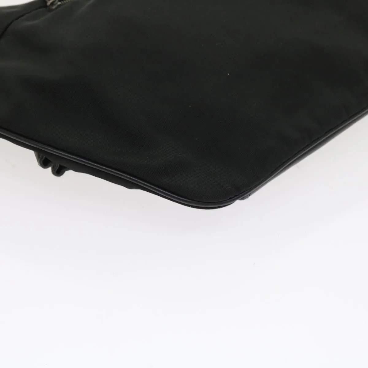 GUCCI Shoulder Bag Canvas Leather Black  55414
