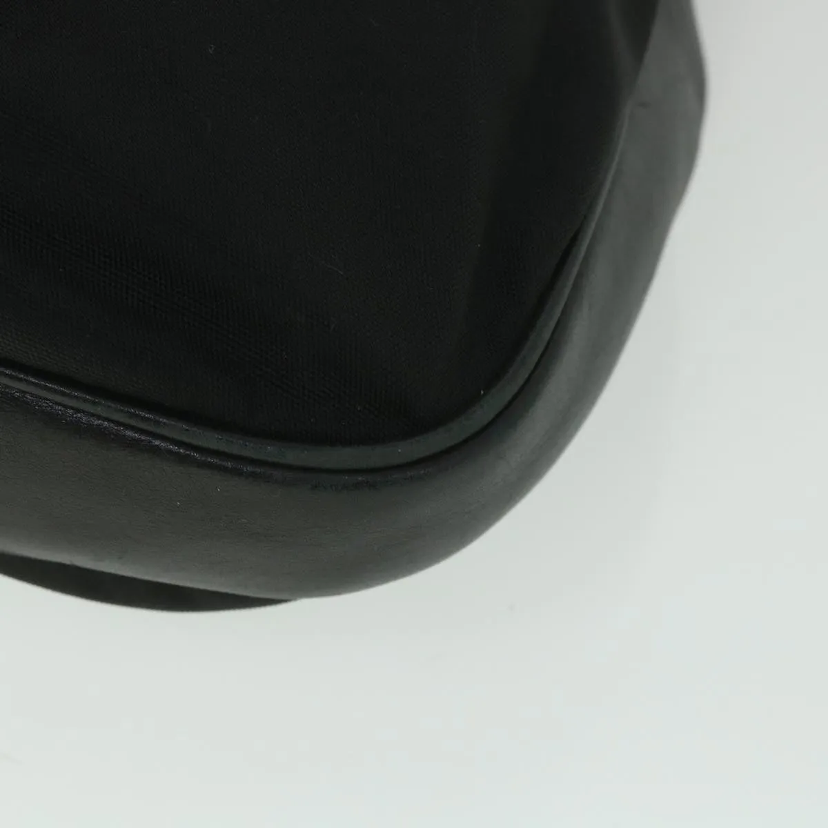 GUCCI Shoulder Bag Canvas Leather Black  ep1875