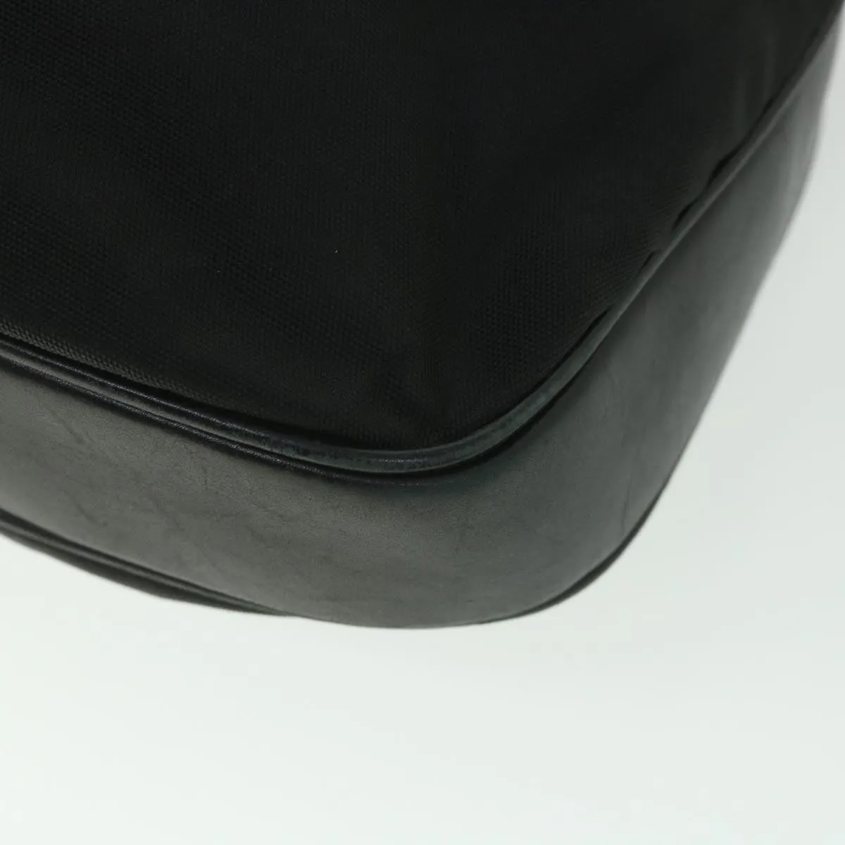 GUCCI Shoulder Bag Canvas Leather Black  ep1875