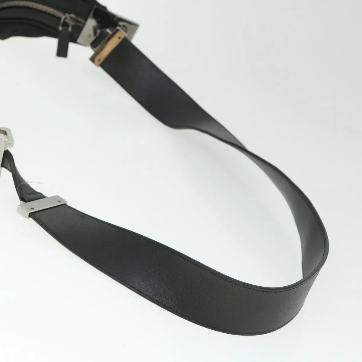 GUCCI Shoulder Bag Canvas Leather Black  ep1875