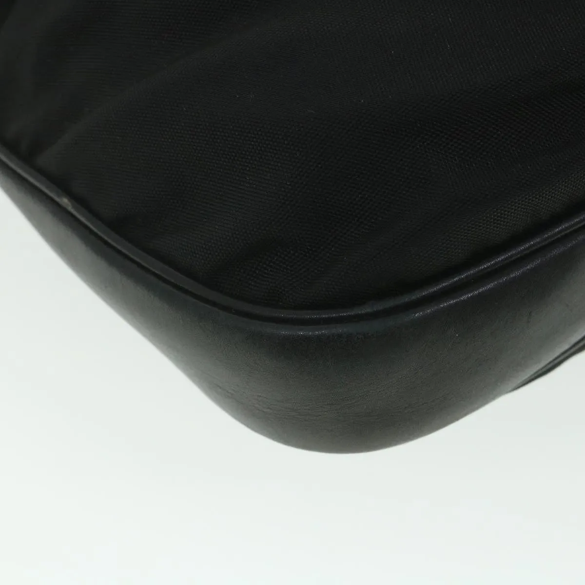 GUCCI Shoulder Bag Canvas Leather Black  ep1875