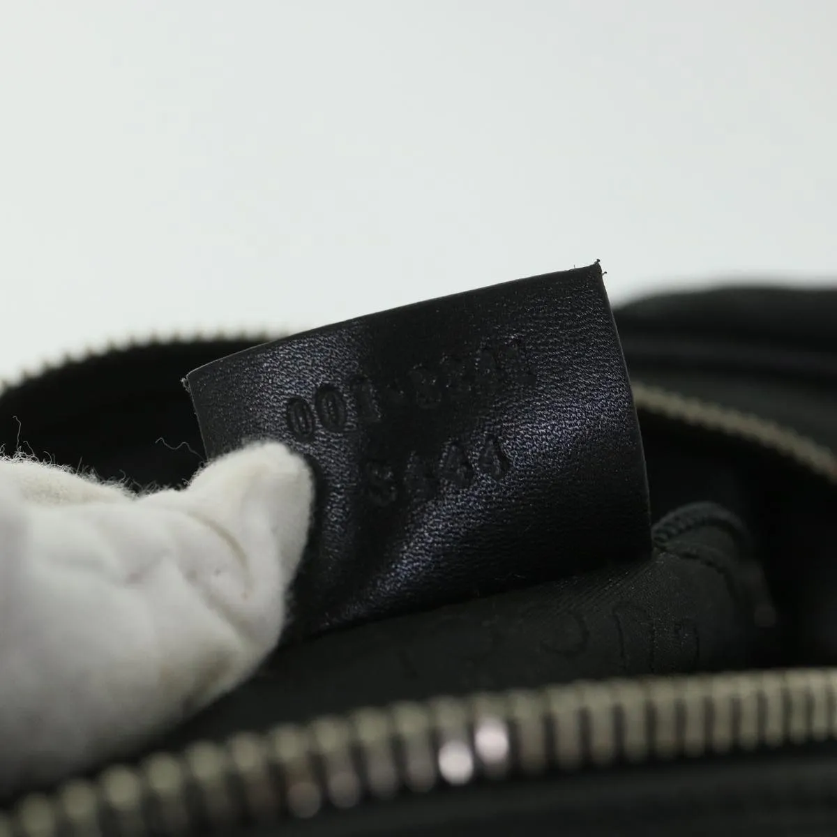 GUCCI Shoulder Bag Canvas Leather Black  ep1875