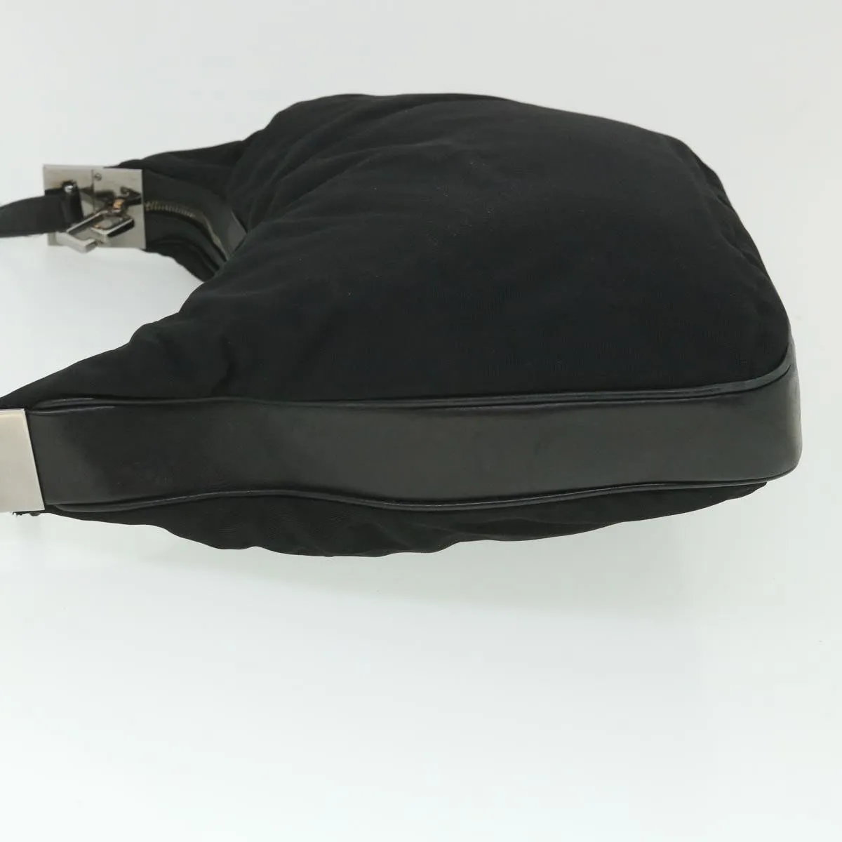 GUCCI Shoulder Bag Canvas Leather Black  ep1875