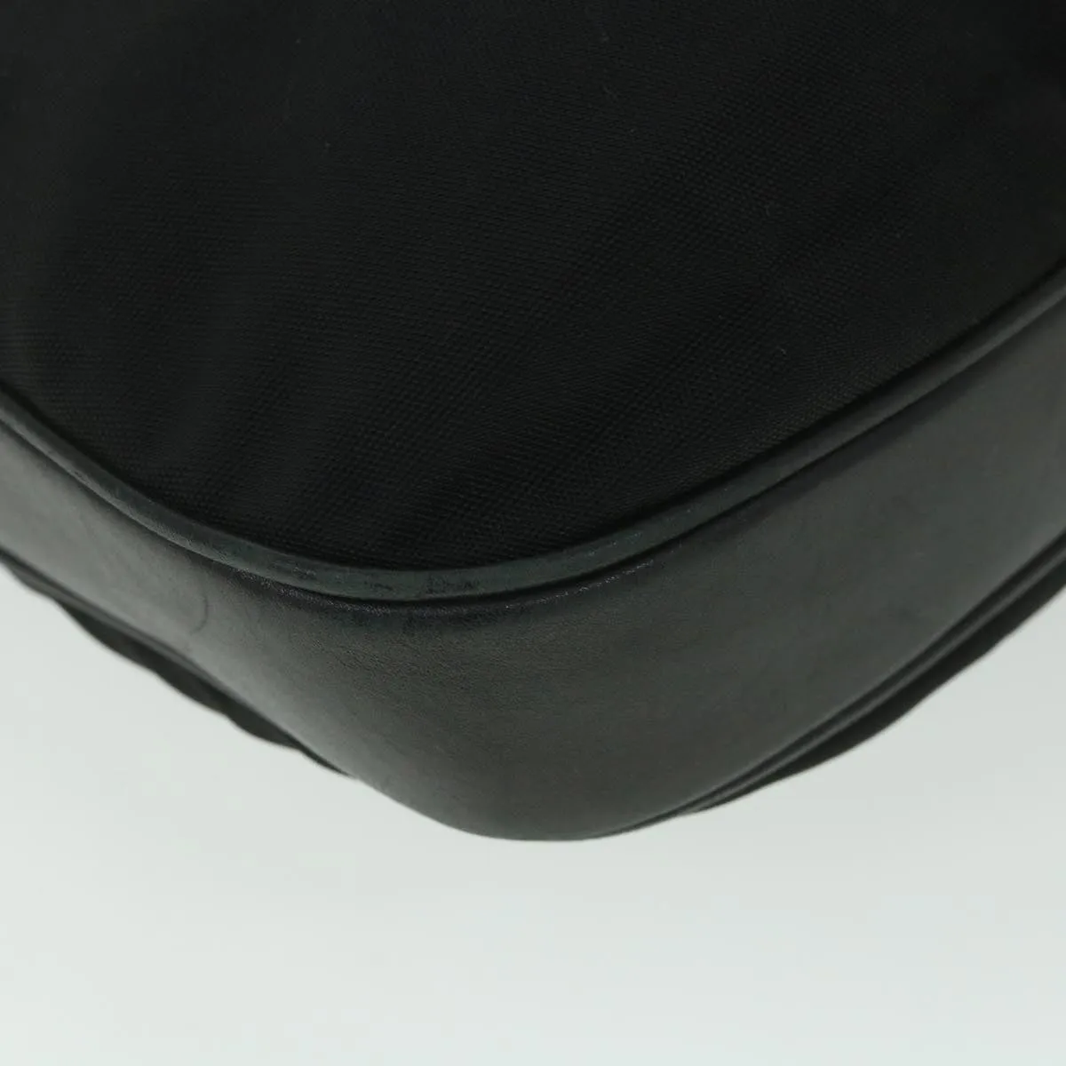 GUCCI Shoulder Bag Canvas Leather Black  ep1875