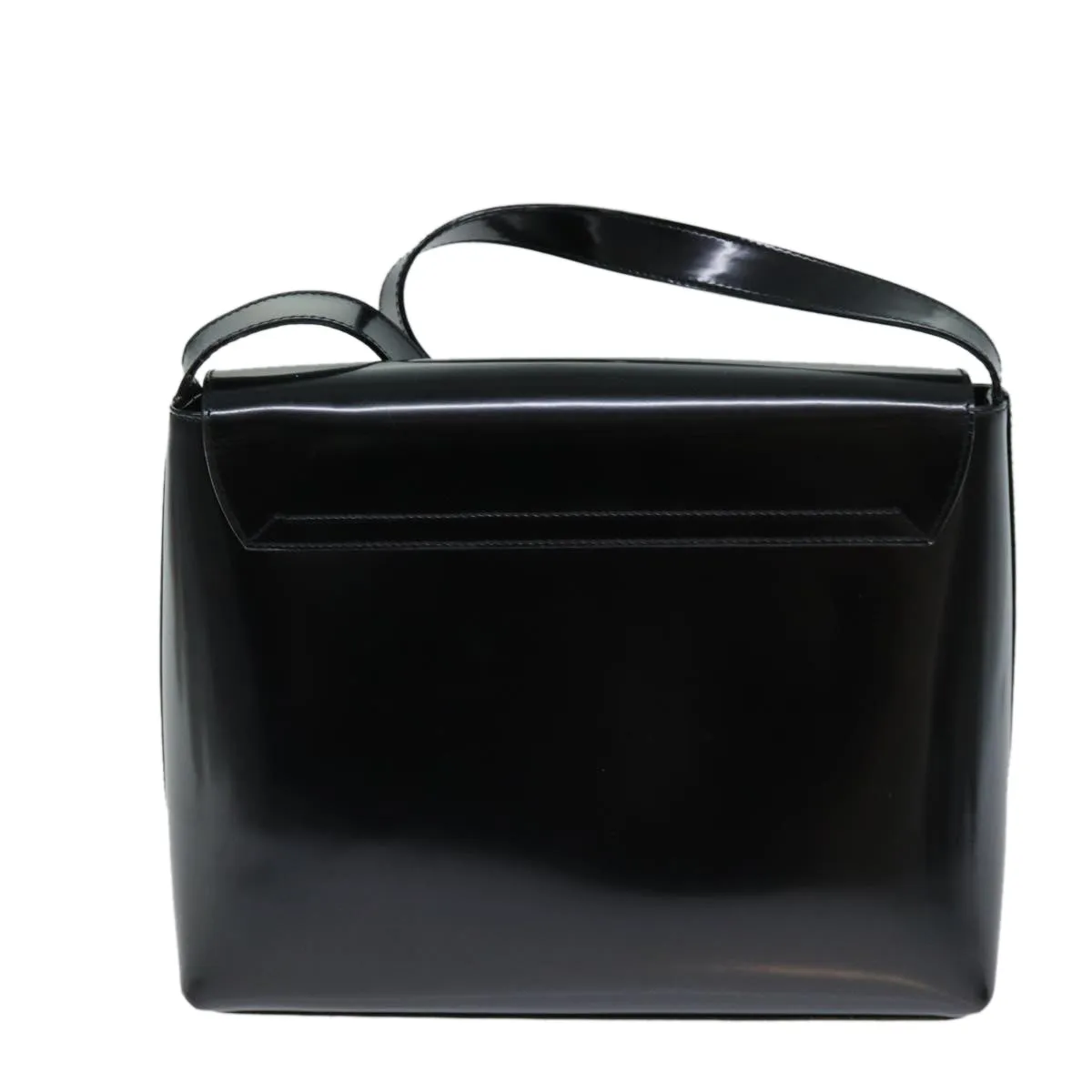 GUCCI Shoulder Bag Enamel Black 001 3444 1812  13332