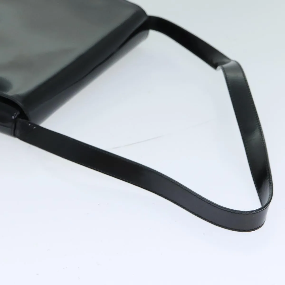 GUCCI Shoulder Bag Enamel Black 001 3444 1812  13332