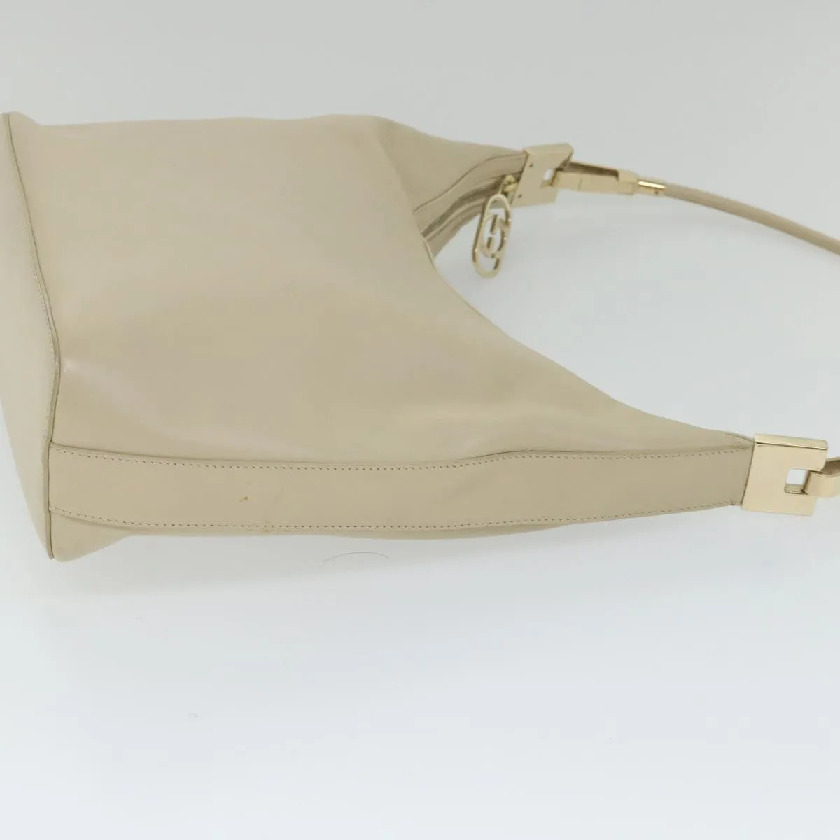 GUCCI Shoulder Bag Leather Beige 001 3814 203419  58412