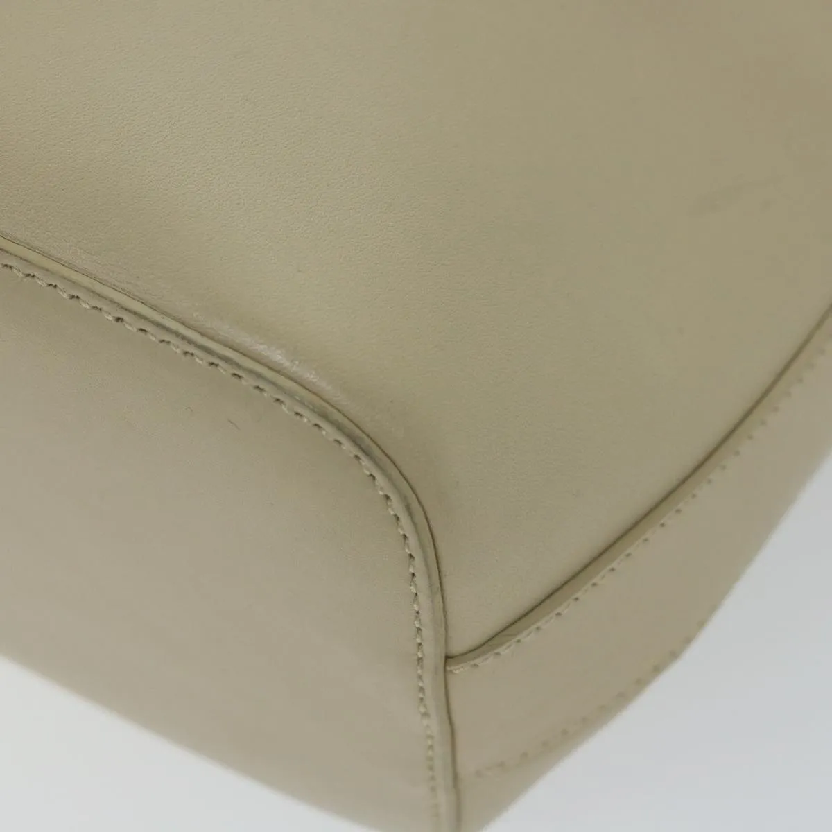 GUCCI Shoulder Bag Leather Beige 001 3814 203419  58412
