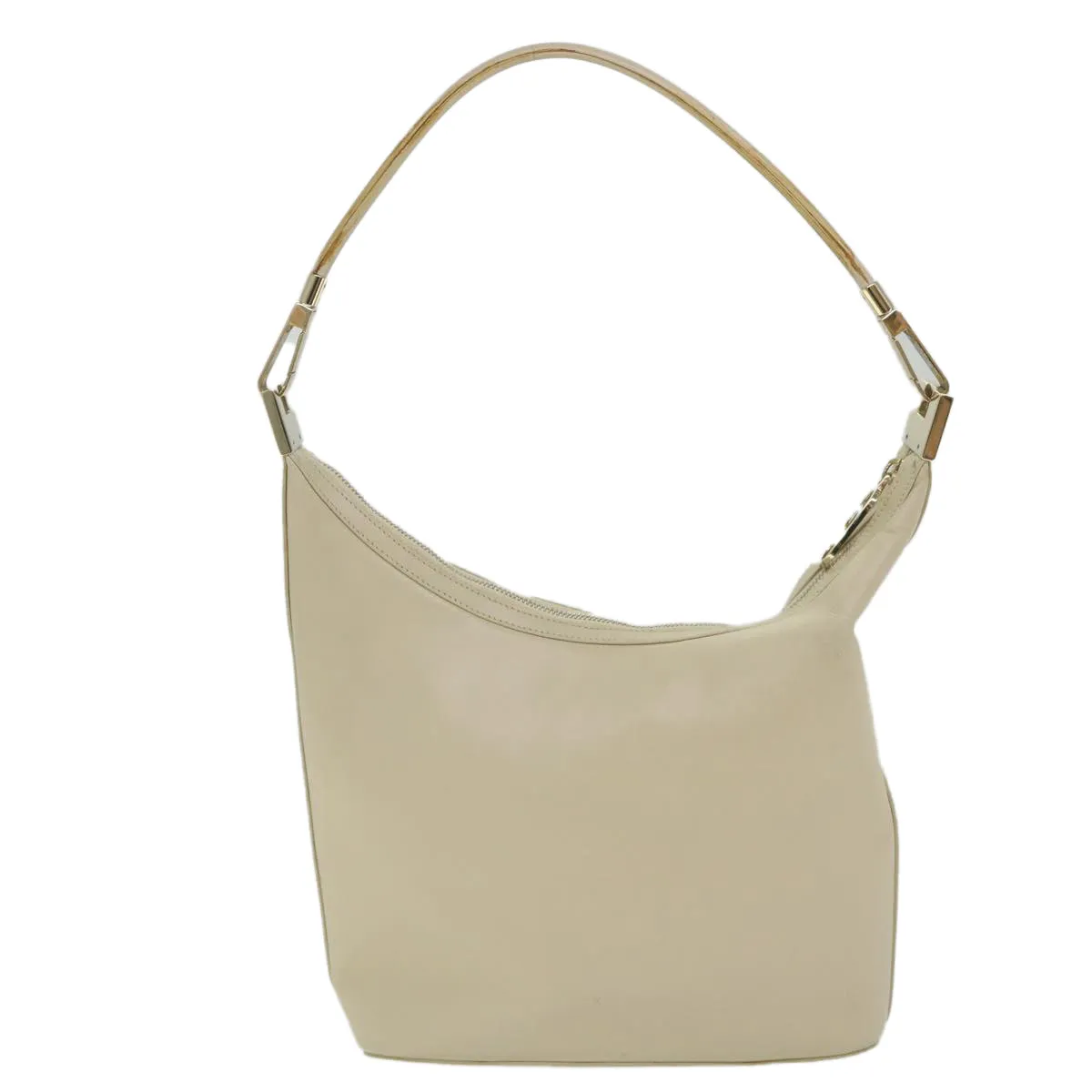 GUCCI Shoulder Bag Leather Beige 001 3814 203419  58412