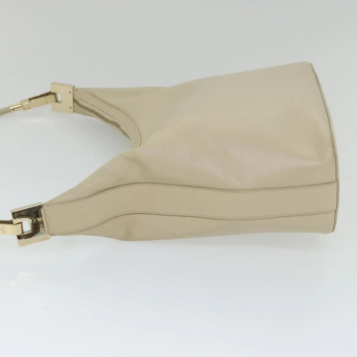 GUCCI Shoulder Bag Leather Beige 001 3814 203419  58412