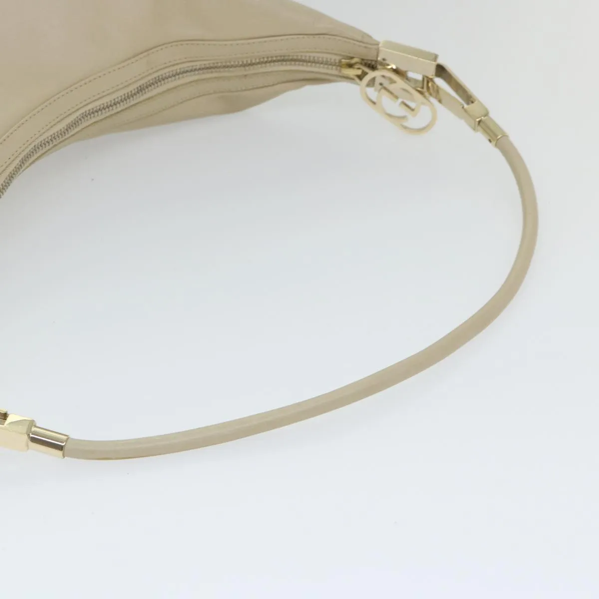 GUCCI Shoulder Bag Leather Beige 001 3814 203419  58412