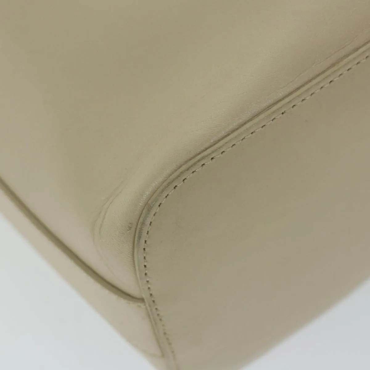 GUCCI Shoulder Bag Leather Beige 001 3814 203419  58412