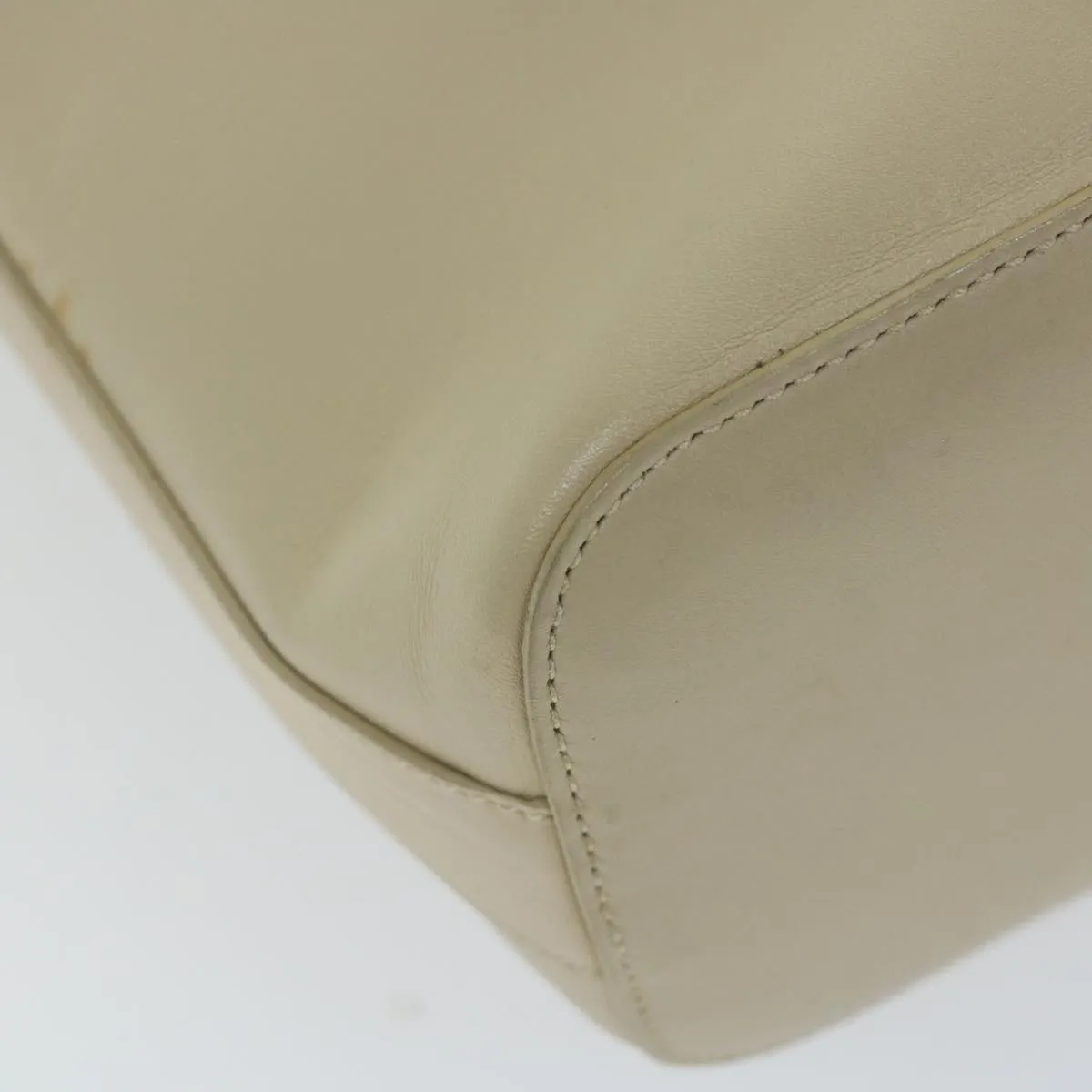 GUCCI Shoulder Bag Leather Beige 001 3814 203419  58412