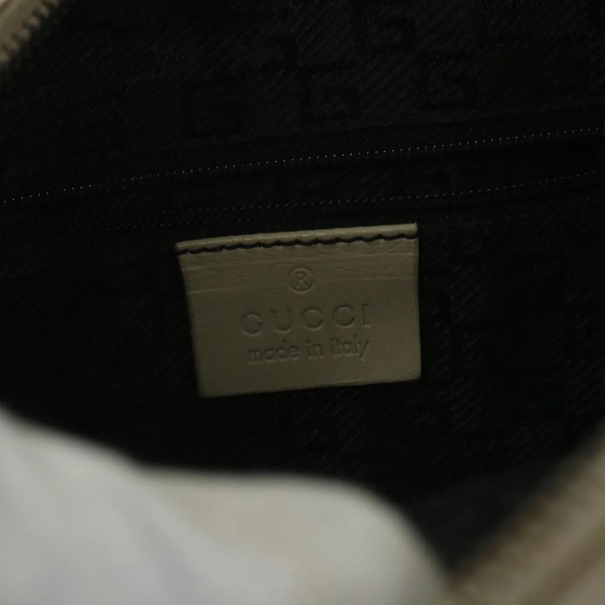 GUCCI Shoulder Bag Leather Beige 001 3814 203419  58412