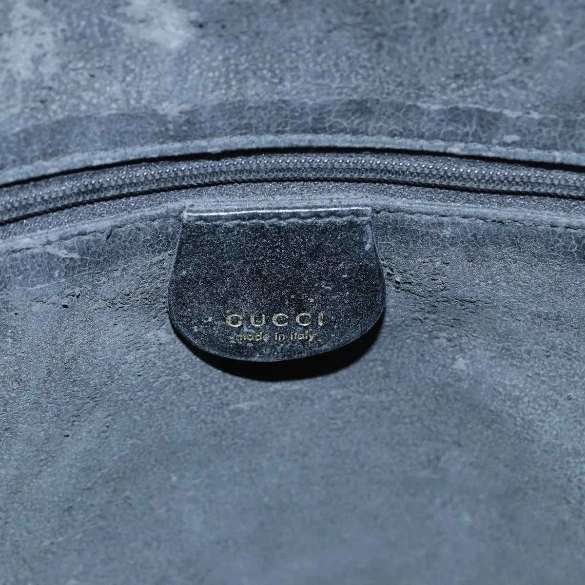 GUCCI Shoulder Bag Leather Black 001 0166 1577  75955