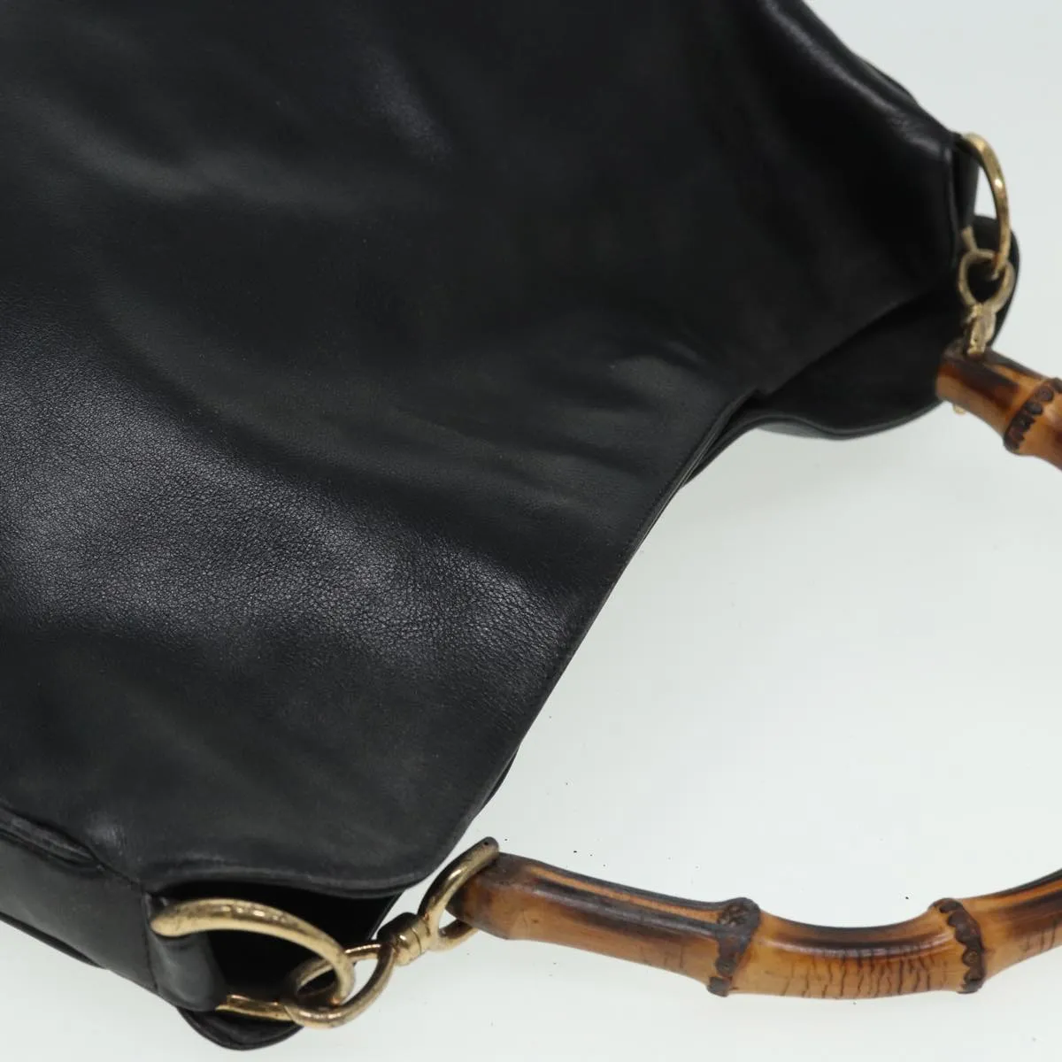 GUCCI Shoulder Bag Leather Black 001 0166 1577  75955