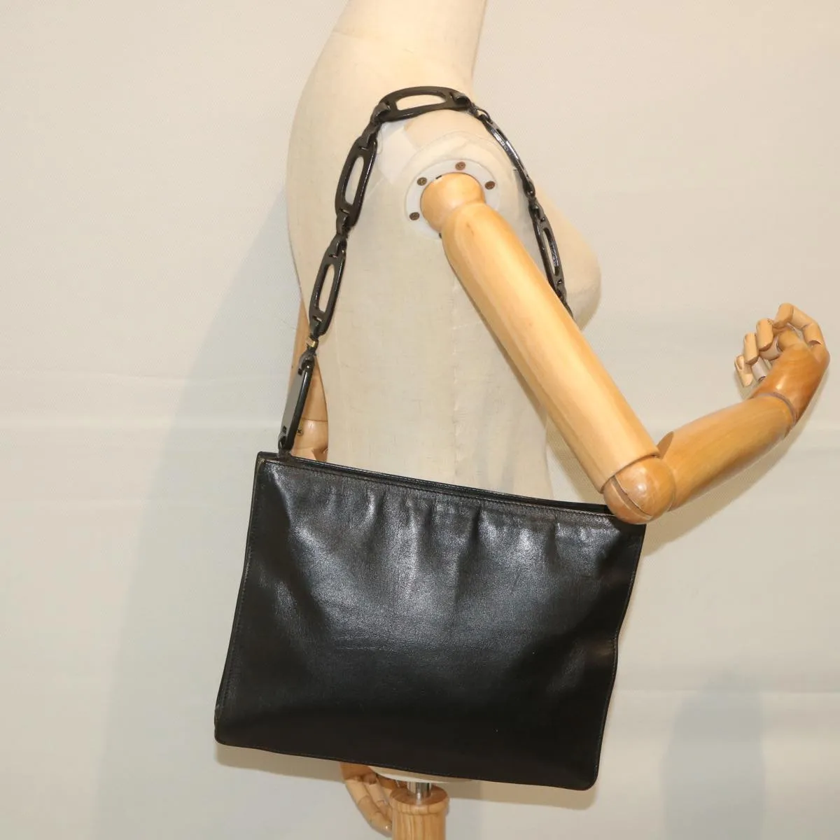 GUCCI Shoulder Bag Leather Black 001 2122 1822 1287