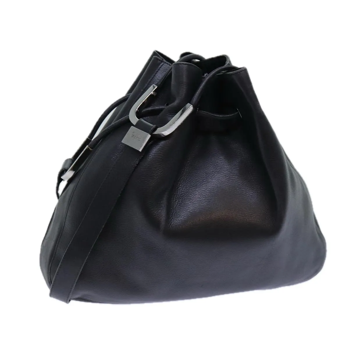 GUCCI Shoulder Bag Leather Black 001 3746  13467