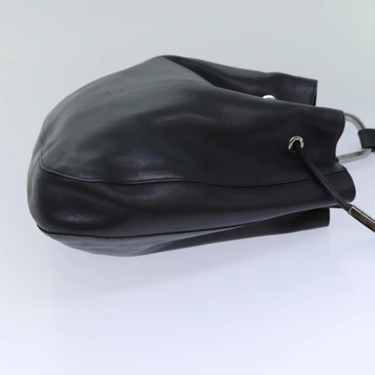 GUCCI Shoulder Bag Leather Black 001 3746  13467
