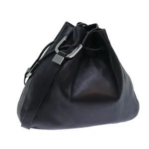 GUCCI Shoulder Bag Leather Black 001 3746  13467