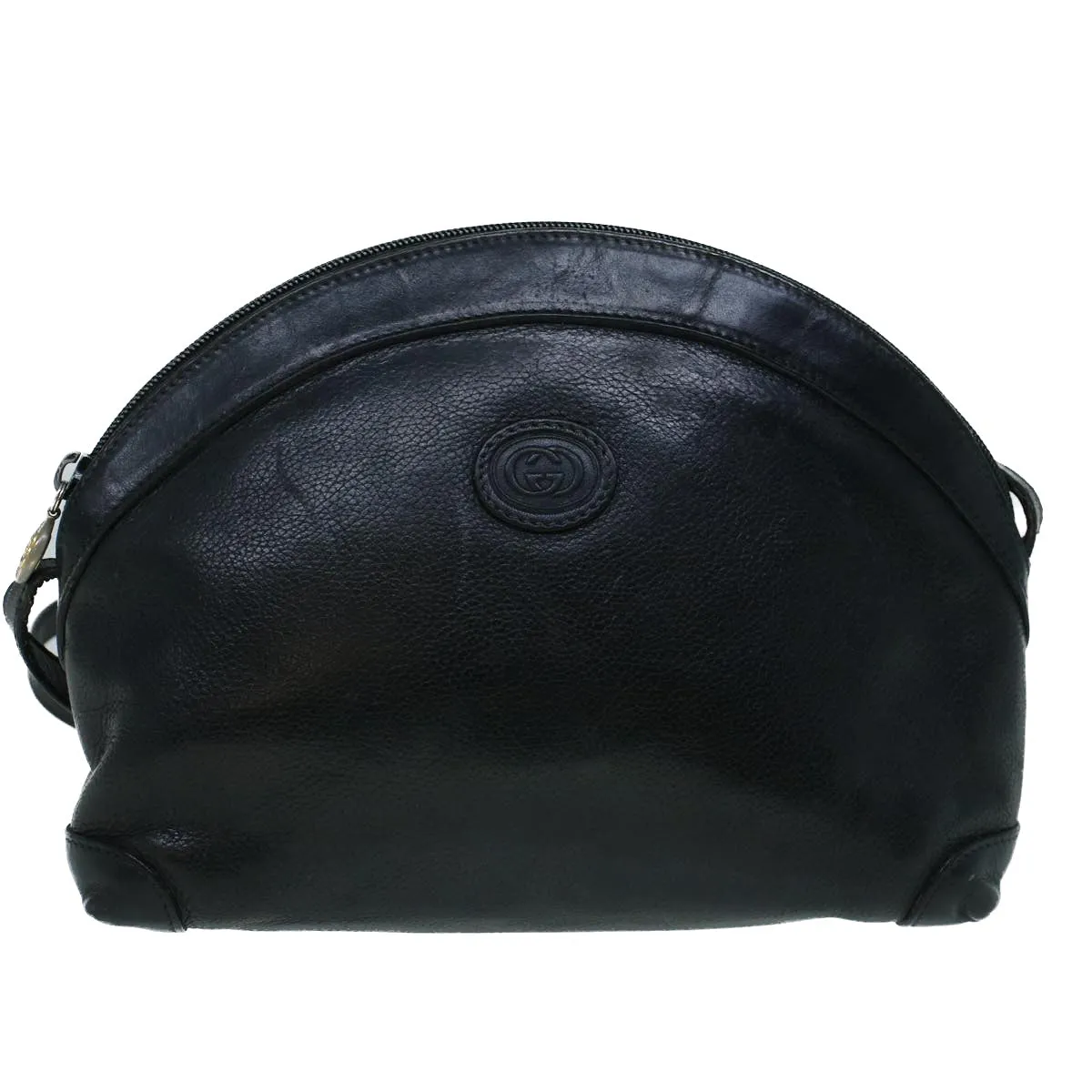GUCCI Shoulder Bag Leather Black  ar10481