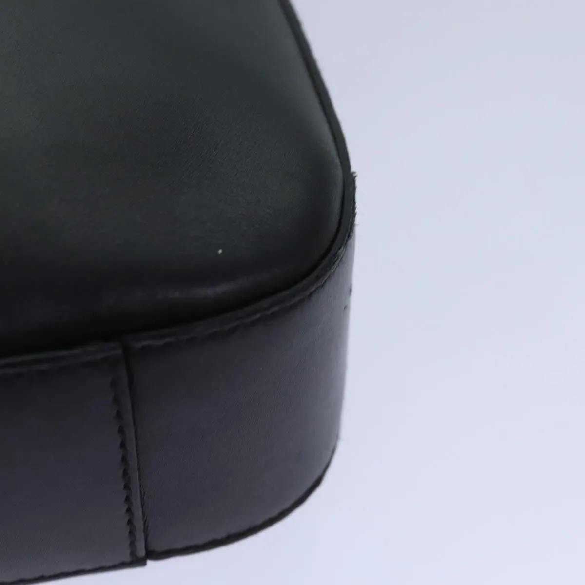 GUCCI Shoulder Bag Leather Black Silver 001 3812  ep5165