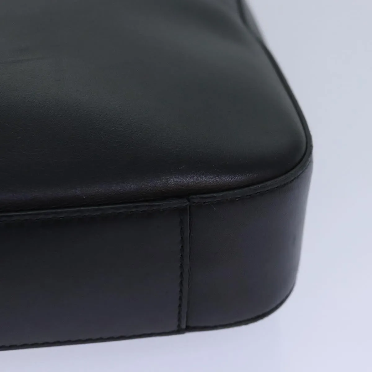 GUCCI Shoulder Bag Leather Black Silver 001 3812  ep5165