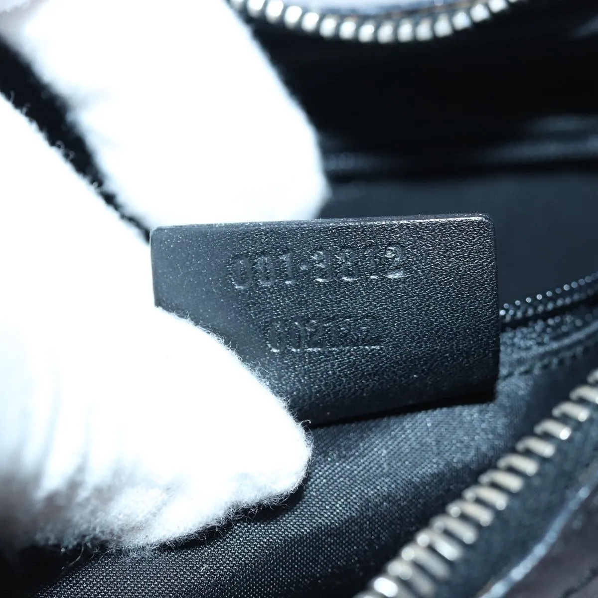 GUCCI Shoulder Bag Leather Black Silver 001 3812  ep5165