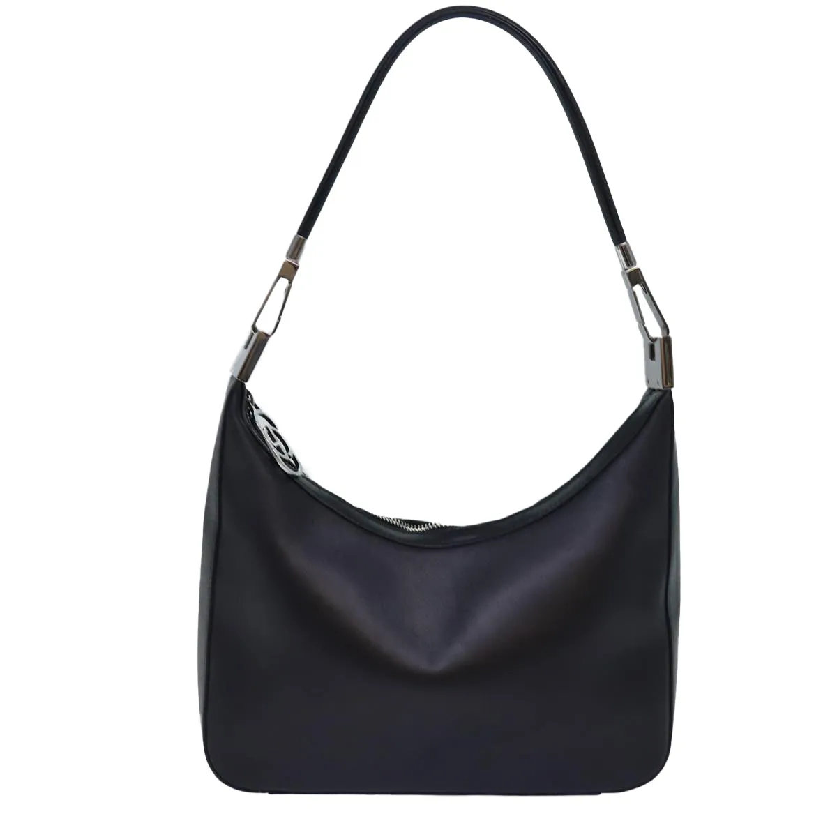 GUCCI Shoulder Bag Leather Black Silver 001 3812  ep5165