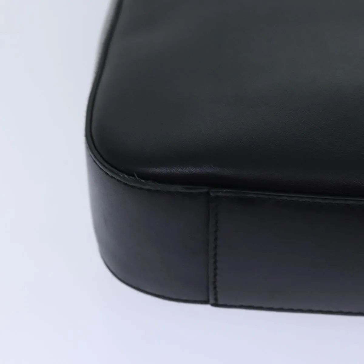 GUCCI Shoulder Bag Leather Black Silver 001 3812  ep5165