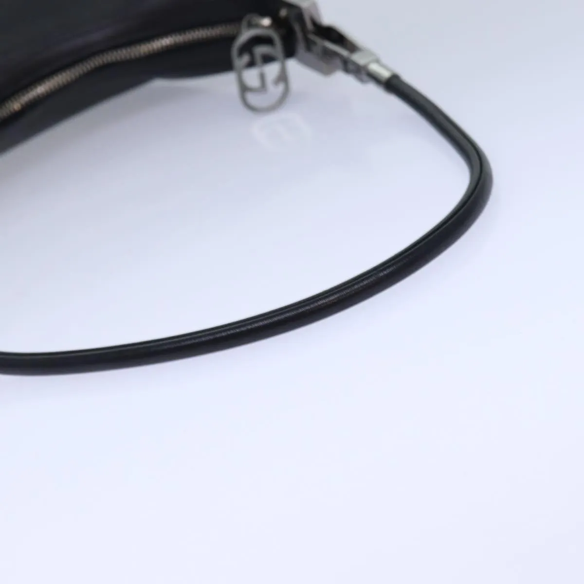 GUCCI Shoulder Bag Leather Black Silver 001 3812  ep5165