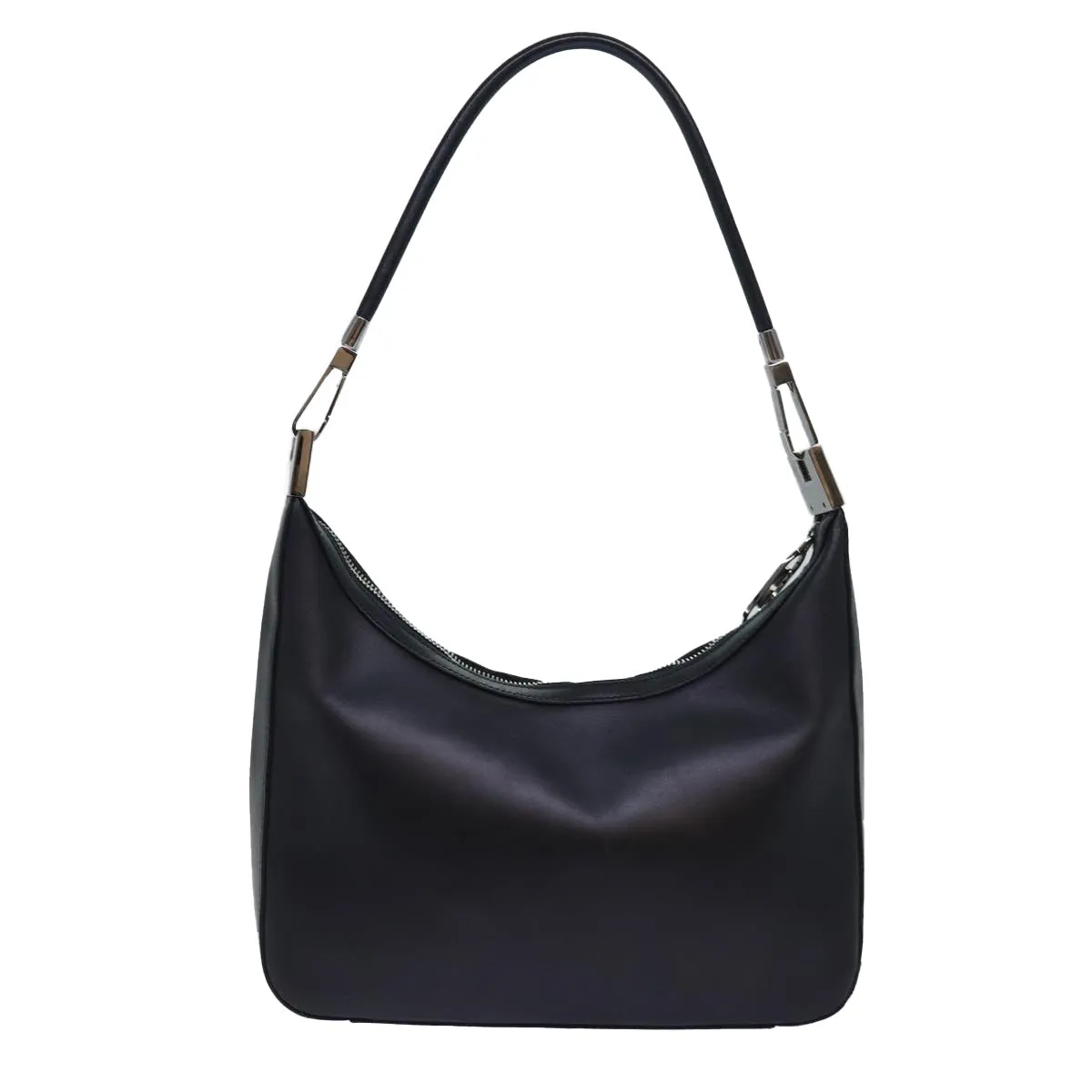 GUCCI Shoulder Bag Leather Black Silver 001 3812  ep5165