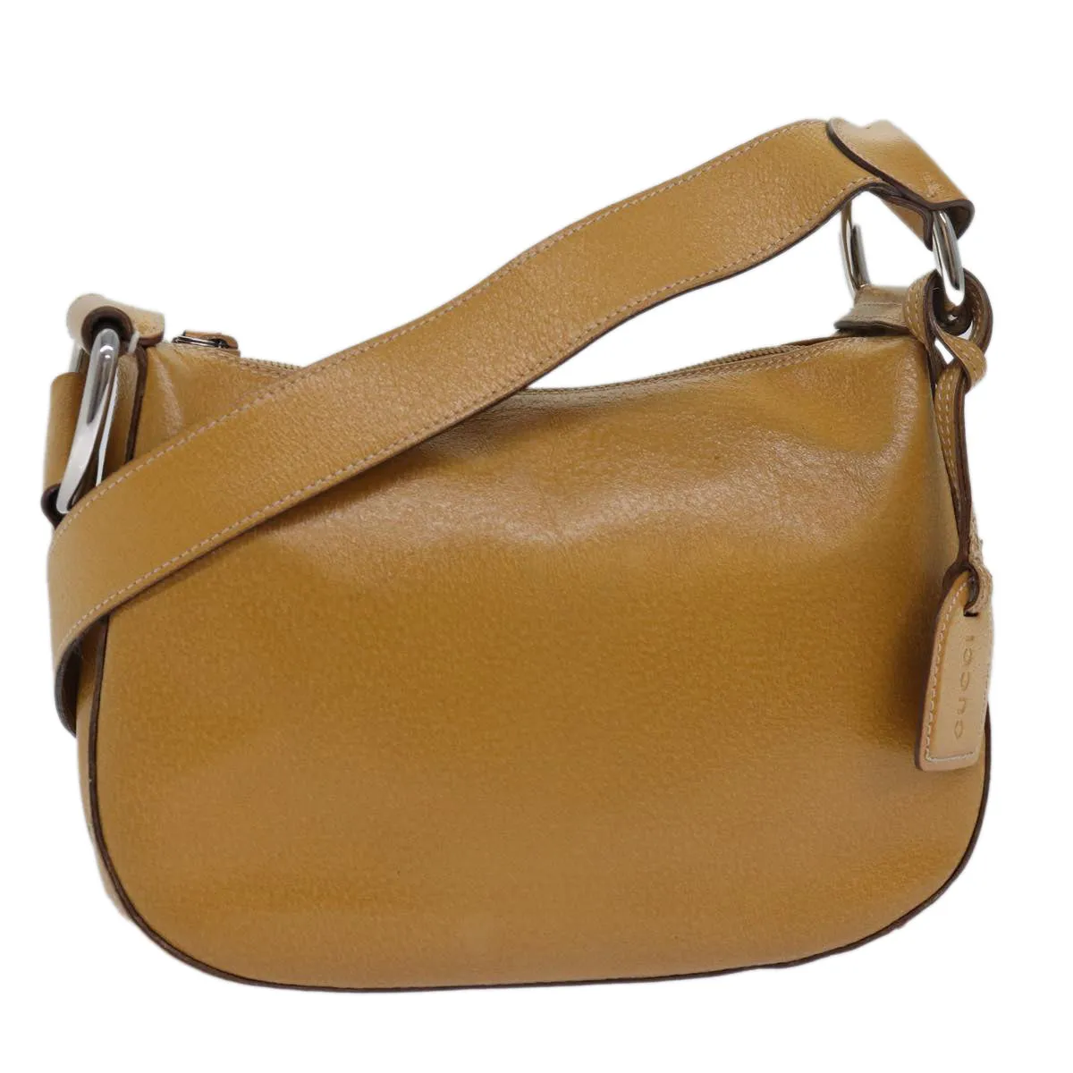 GUCCI Shoulder Bag Leather Yellow 001 2058  81846