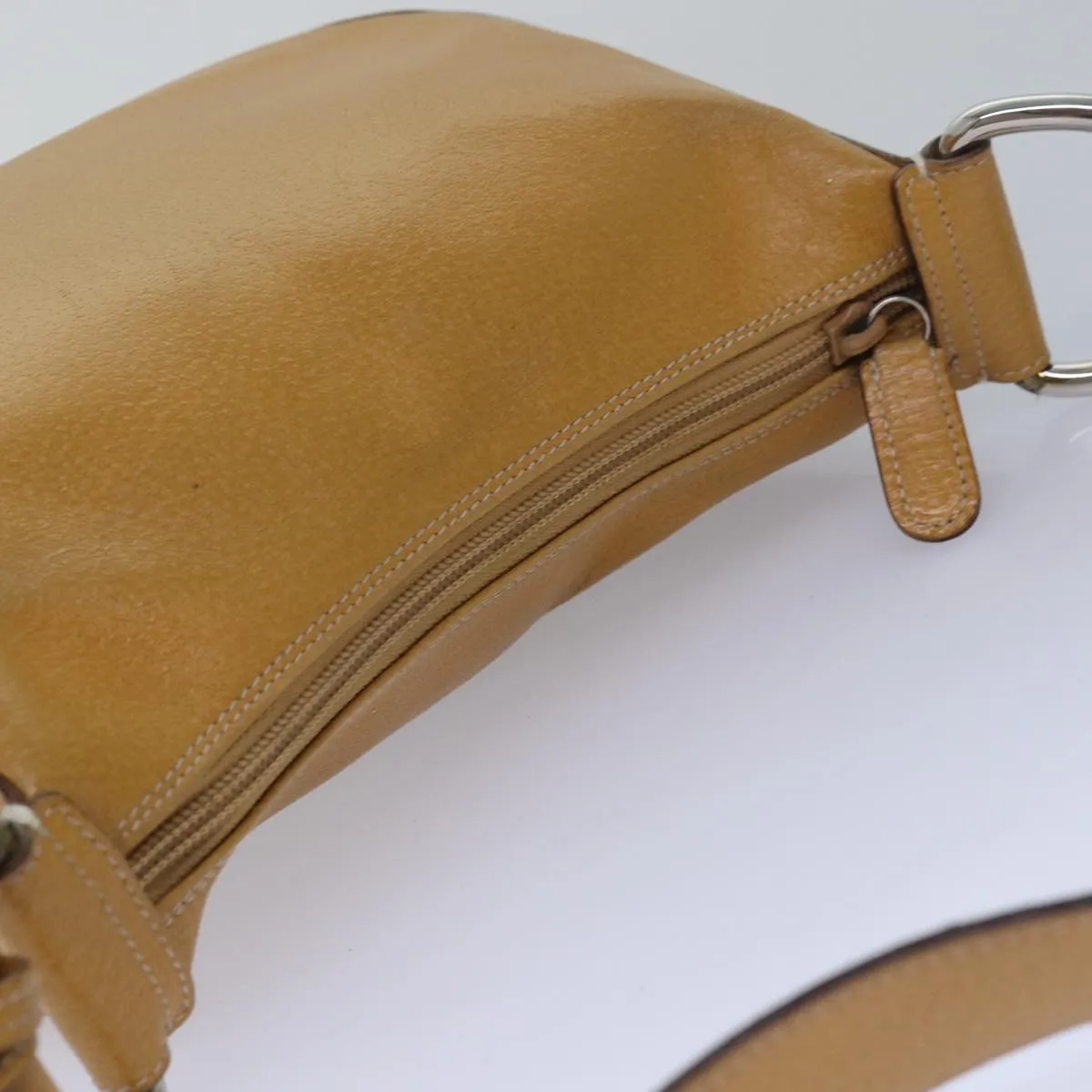 GUCCI Shoulder Bag Leather Yellow 001 2058  81846